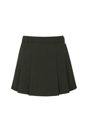 CLASSIC TWILL SKIRT W/INNER PANTS_KHAKI-a