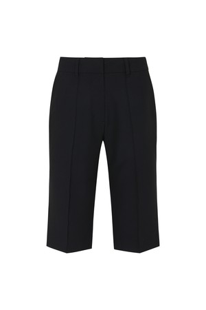 STRETCH SOFTSHELL CAPRI PANTS_BLACK-a