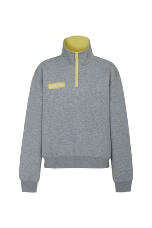 CONTRAST QUARTER-ZIP PULLOVER_YELLOW-a