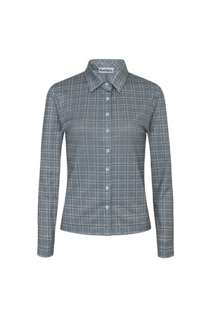 [냉감/흡한속건] CHECK MESH ACTIVE TOP_KHAKI-a