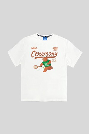NMC 테니스 티셔츠 세레모니_WHITE-a