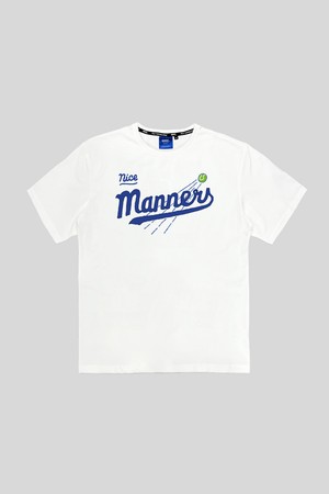 NMC 테니스 티셔츠 스매시런_WHITE-a