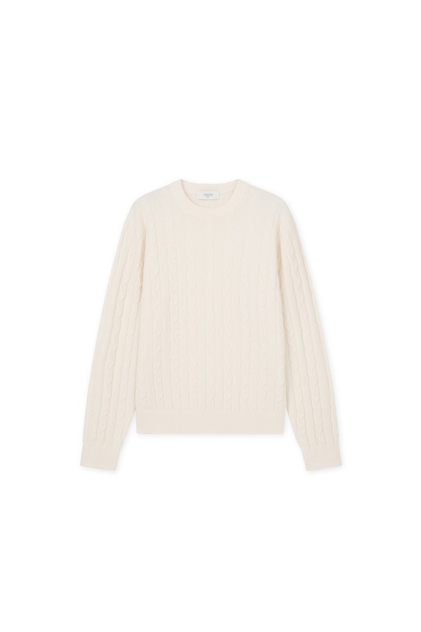 [남녀공용] 캐시미어 에센셜 블렌드 케이블 니트 아이보리는 부드러운 촉감의 캐시미어 혼방 소재로 제작되어 가을과 겨울에 따뜻하게 착용할 수 있습니다. 베이직하고 클래식한 스타일의 라운드넥 긴소매 니트 스웨터로, 레귤러 핏과 두꺼운 두께감으로 포근함을 더했습니다. 케이블 패턴 디테일이 돋보이며, 출근룩과 모임룩 모두에 잘 어울립니다. 미니멀, 캐주얼 등 다양한 스타일과 매치하여 활용할 수 있는 아이보리 컬러의 에센셜 블렌드 니트입니다.
