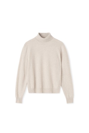 [남녀공용] 캐시미어 에센셜 블렌드 터틀넥 오트밀