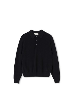 [남녀공용] 캐시미어 에센셜 블렌드 폴로넥 블랙