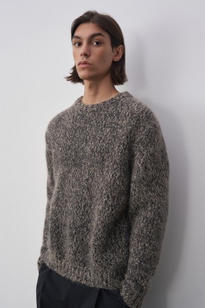 마티스 멜란지 알파카 풀오버 블랙