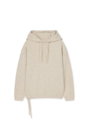 [남녀공용] 로이 부클 스트링 후디 아이보리