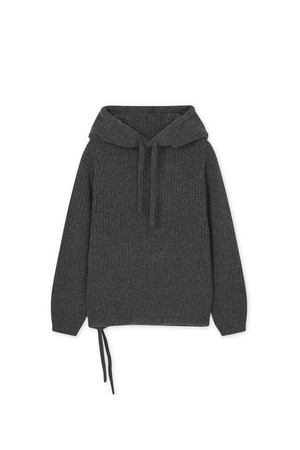 [남녀공용] 로이 부클 스트링 후디 그레이