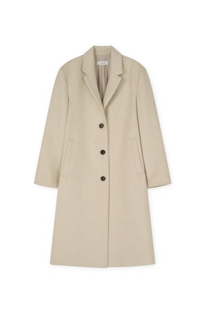 [우먼] 듀이 레귤러핏 싱글 코트 오트밀