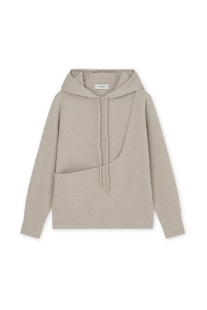 [남녀공용] 디온 메리노울 포켓 후디 오트밀