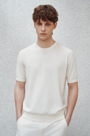 코튼 썸머 에센셜 라운드넥 아이보리 (Dry touch)