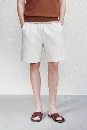 레오 드로스트링 쇼츠 오트밀그레이