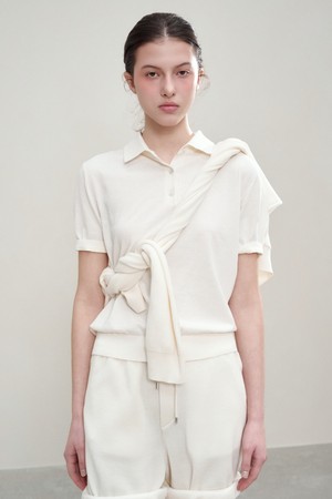 [우먼] 코튼 썸머 에센셜 폴로넥 아이보리 (Dry touch)