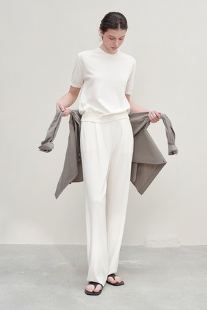 [우먼] 코튼 썸머 에센셜 드로스트링 팬츠 아이보리