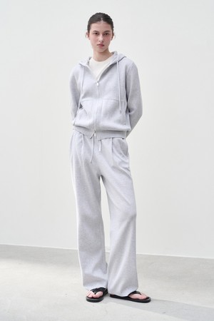 [우먼] 코튼 썸머 에센셜 드로스트링 팬츠 멜란지그레이