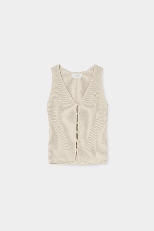 베카 페이퍼 니트 베스트 내추럴