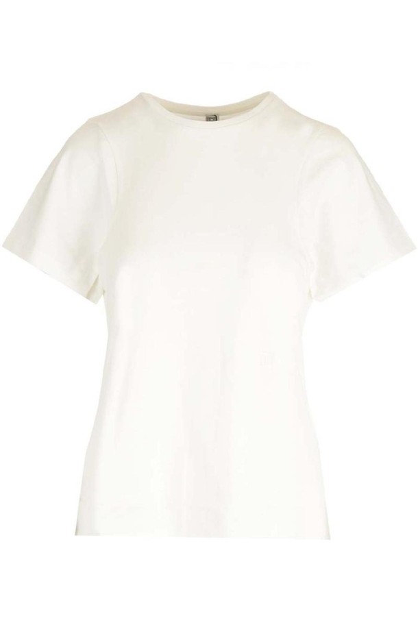 TOTEME - 반팔티셔츠 - 토템 여성 티셔츠 white basic tshirt N19