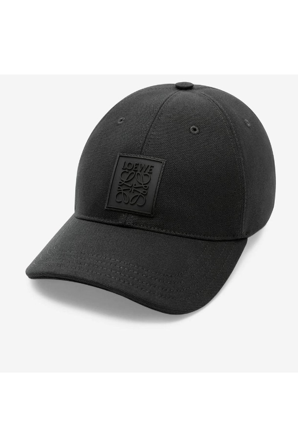 LOEWE - 모자 - 로에베 남성 모자 Loewe Canvas Rubber Logo Patch Cap NB25