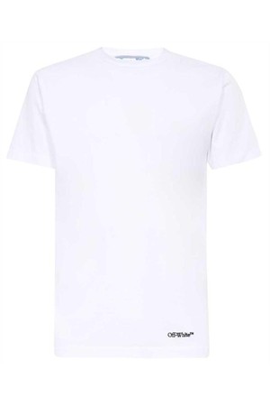 Off-White OMAA120F22JER012 GRAFFITI T-shirt White