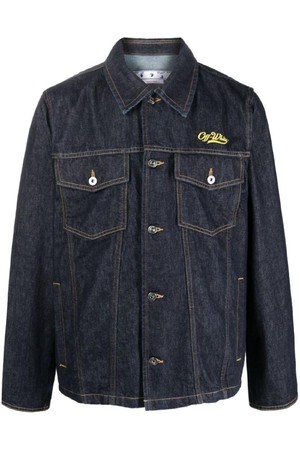 오프화이트 남성 자켓  Wave Off  Denim Utility Shirt jacket N19