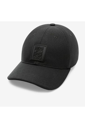 로에베 남성 모자 Loewe Canvas Rubber Logo Patch Cap NB25