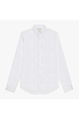 지방시 남성 셔츠 Givenchy Custom Fit 4G Pattern Shirt NB25