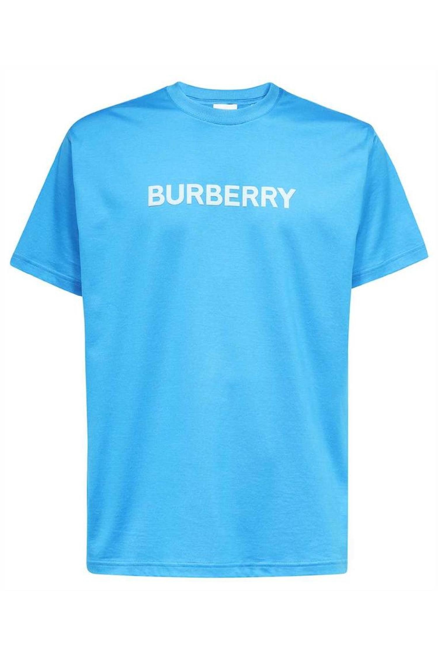 버버리 남성 티셔츠 Burberry 8065395 HARRISTON T shirt Blue_BURBERRY