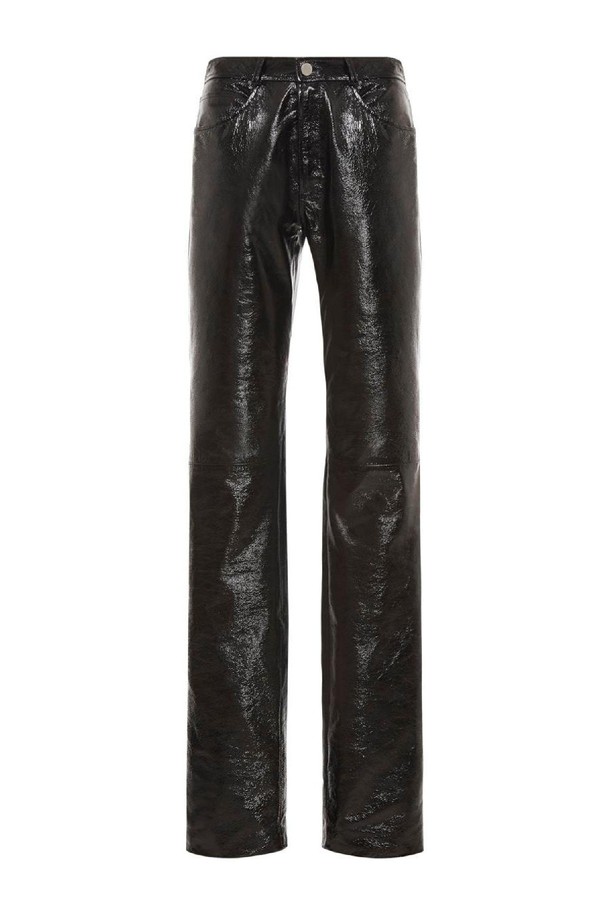 ALESSANDRA RICH - 스커트/팬츠 - 알렉산드라리치 여성 레더 팬츠 Mid rise patent leather straight pants NB01