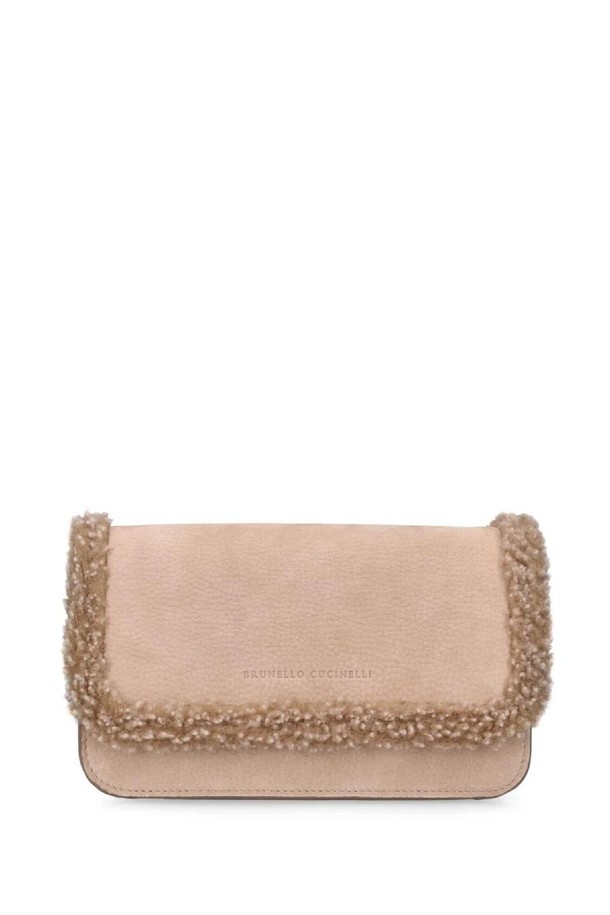 BRUNELLO CUCINELLI - 클러치/파우치 - 브루넬로 쿠치넬리 여성 클러치백 Soft velour shearling clutch NB01