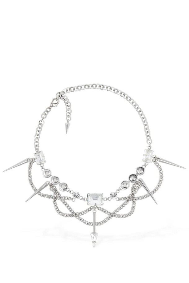 ALESSANDRA RICH - 목걸이 - 알렉산드라리치 여성 목걸이 Chain necklace w  spikes   crystals NB01