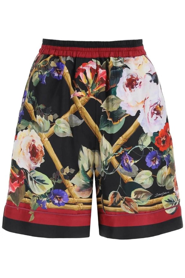 DOLCE & GABBANA - 쇼트팬츠 - 돌체앤가바나 여성 숏팬츠 rose garden pajama shorts NB02