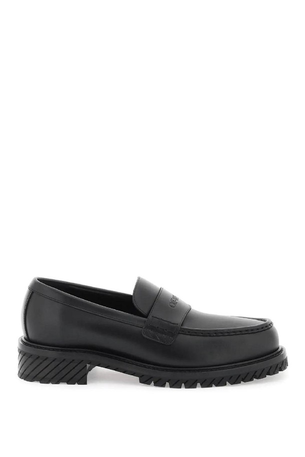 OFF-WHITE - 드레스화 - 오프화이트 남성 로퍼 leather loafers for NB02