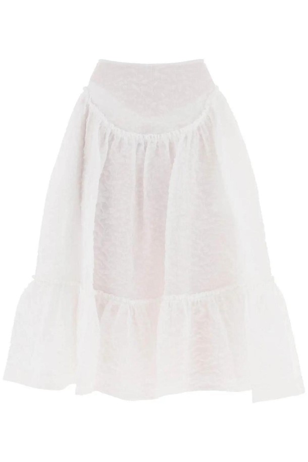 SIMONE ROCHA - 스커트/팬츠 - 시몬 로샤 여성 스커트 cloque yoke skirt NB02