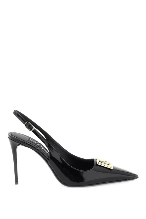 DOLCE & GABBANA - 펌프스 - 돌체앤가바나 여성 펌프스 glossy leather lollo slingback pumps NB02