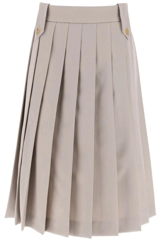 MIU MIU - 스커트/팬츠 - 미우미우 여성 스커트 wool gabardine pleated skirt NB02