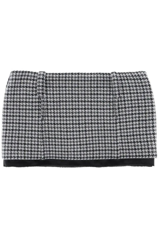 MIU MIU - 스커트/팬츠 - 미우미우 여성 스커트 houndstooth micro skirt NB02