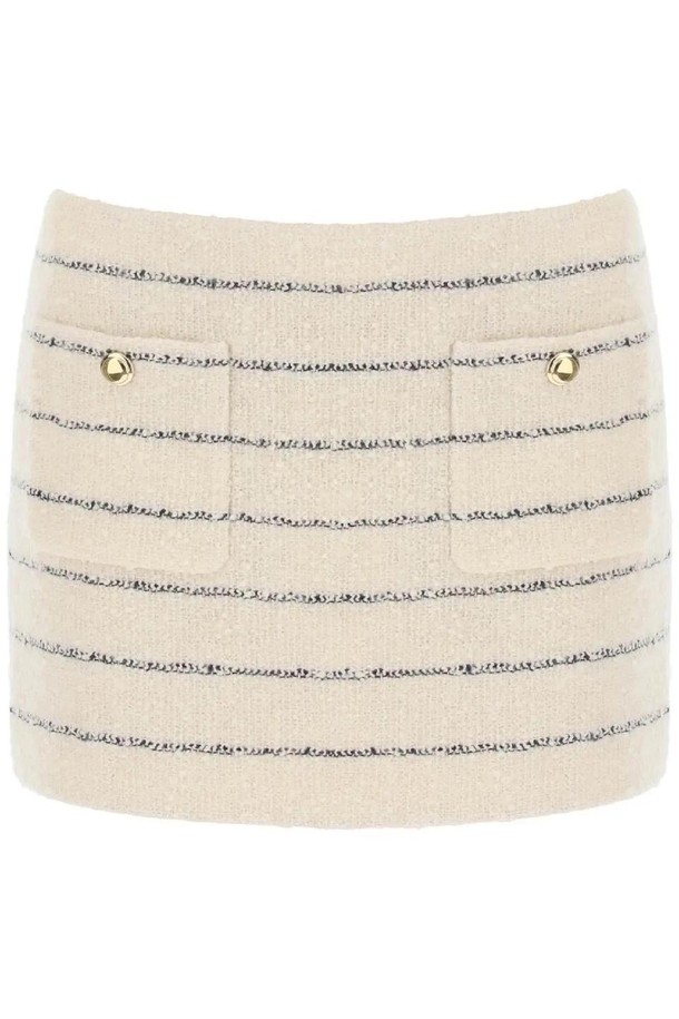 MIU MIU - 스커트/팬츠 - 미우미우 여성 스커트 striped boucle mini skirt NB02