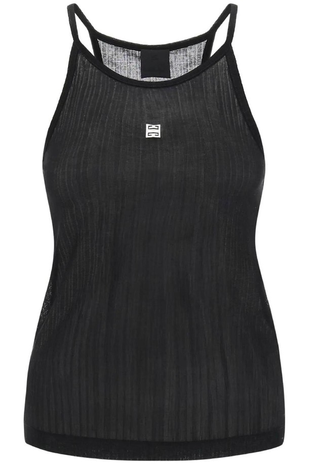 GIVENCHY - 반팔티셔츠 - 지방시 여성 티셔츠 halterneck tank top with 4g plaque NB02