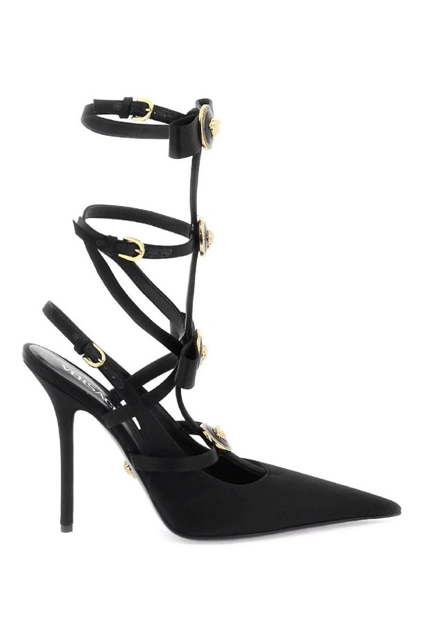 VERSACE - 펌프스 - 베르사체 여성 펌프스 slingback pumps with gianni ribbon bows NB02