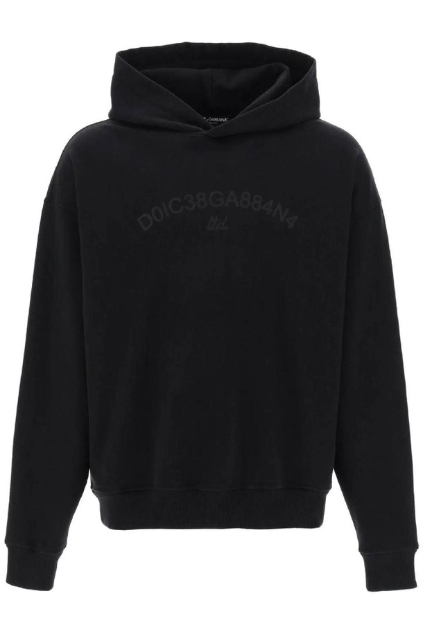 DOLCE & GABBANA - 긴팔티셔츠 - 돌체앤가바나 남성 맨투맨 후드 hooded sweatshirt with logo print NB02