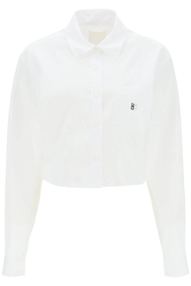 GIVENCHY - 블라우스/셔츠 - 지방시 여성 셔츠 블라우스 4g cropped shirt NB02