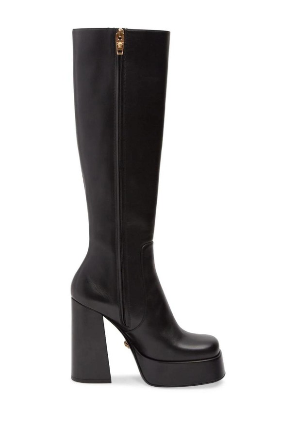 VERSACE - 부츠/워커 - 베르사체 여성 롱부츠 120mm Leather tall boots NB01