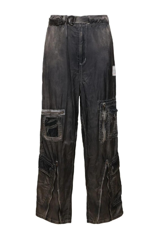 MIHARA YASUHIRO - 팬츠 - 미하라 야스히로 남성 카고 팬츠 Twill parachute cargo pants NB01