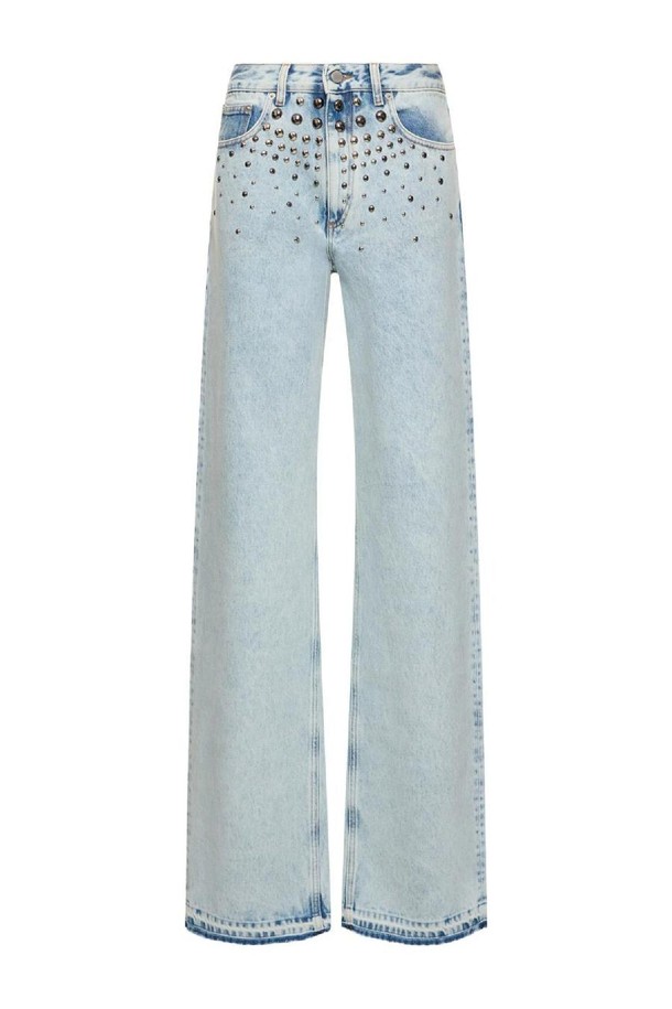 ALESSANDRA RICH - 스커트/팬츠 - 알렉산드라리치 여성 청바지 Denim wide jeans w  studs NB01