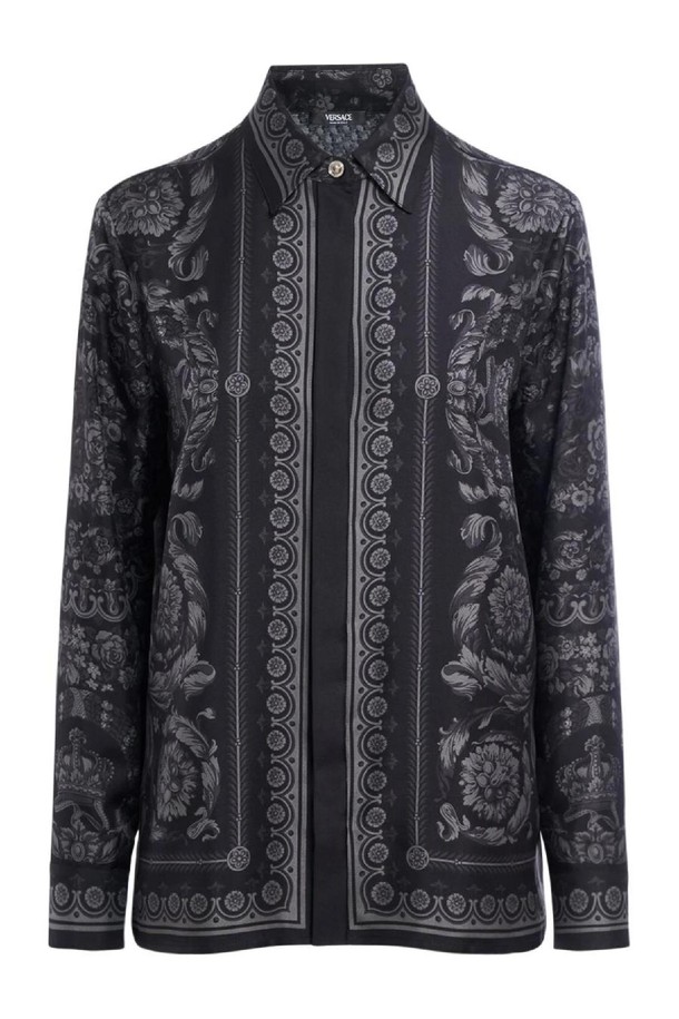 VERSACE - 블라우스/셔츠 - 베르사체 여성 블라우스 Barocco print silk twill formal shirt NB01