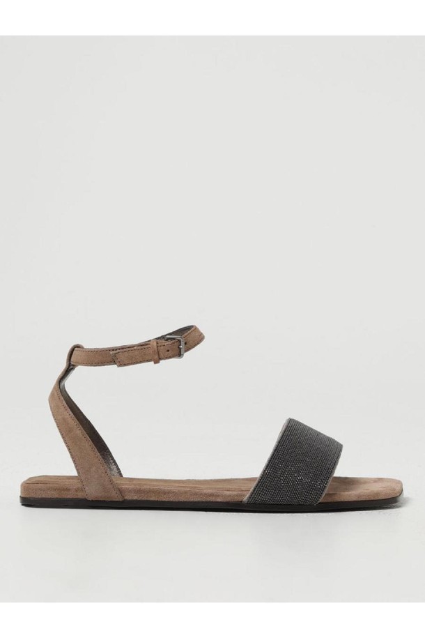 BRUNELLO CUCINELLI - 샌들/뮬/슬리퍼 - 브루넬로 쿠치넬리 여성 샌들 Womans Flat Sandals Brunello Cucinelli NB03