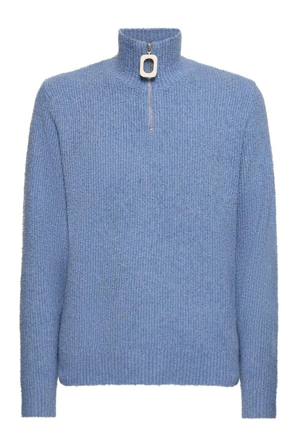 JW ANDERSON - 니트/가디건 - JW앤더슨 남성 터틀넥 Henley half zip cotton knit sweater NB01