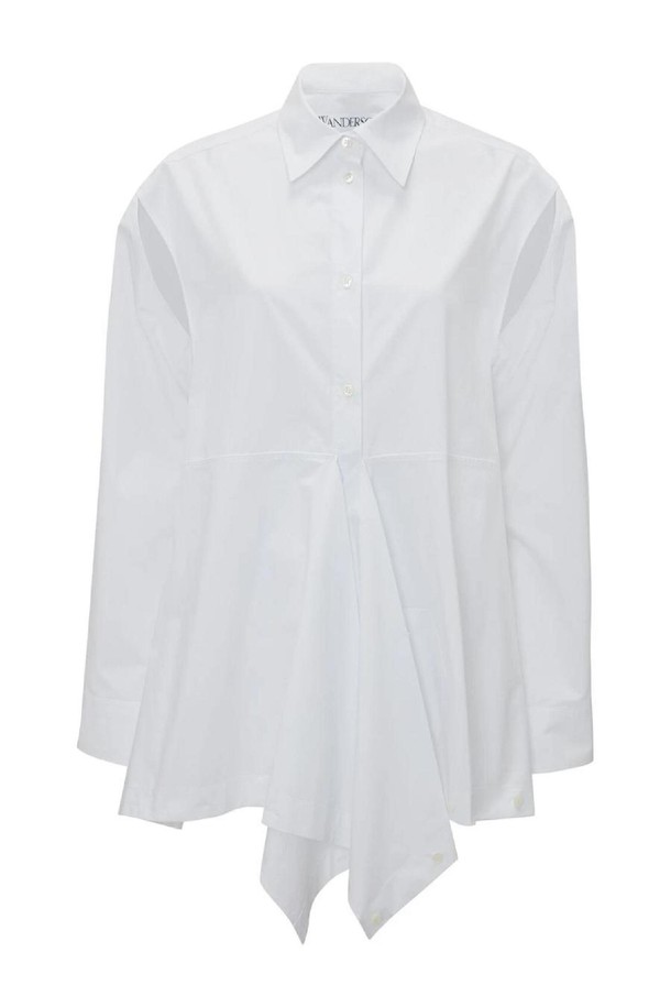 JW ANDERSON - 블라우스/셔츠 - JW앤더슨 여성 셔츠 Cotton poplin peplum drape shirt NB01