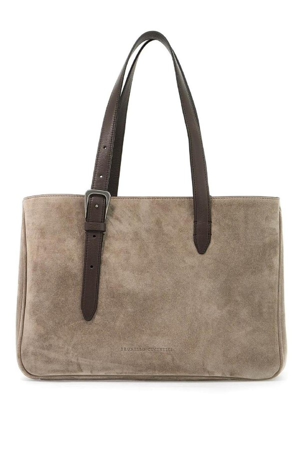 BRUNELLO CUCINELLI - 숄더백 - 브루넬로 쿠치넬리 여성 숄더백 suede shoulder bag with seven NB02