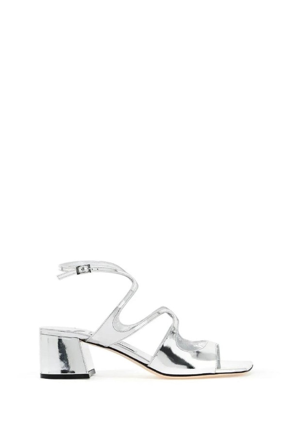 JIMMY CHOO - 샌들/뮬/슬리퍼 - 지미추 여성 샌들  metallic leather azilia 45 NB02